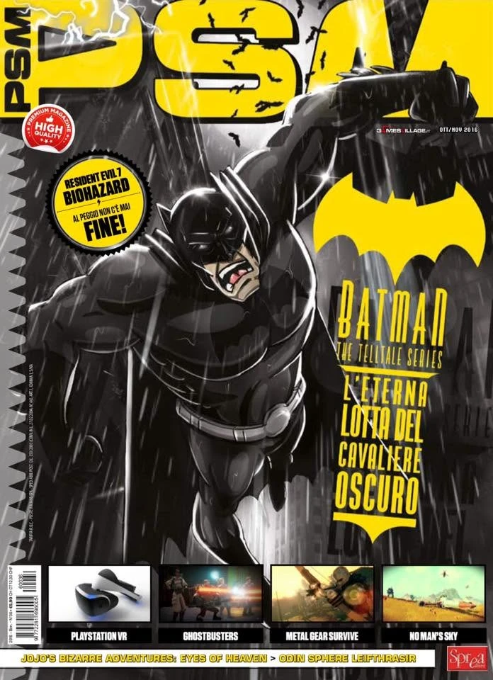 Copertina PSM ottobre/novembre 2016 — Batman: The Telltale Series