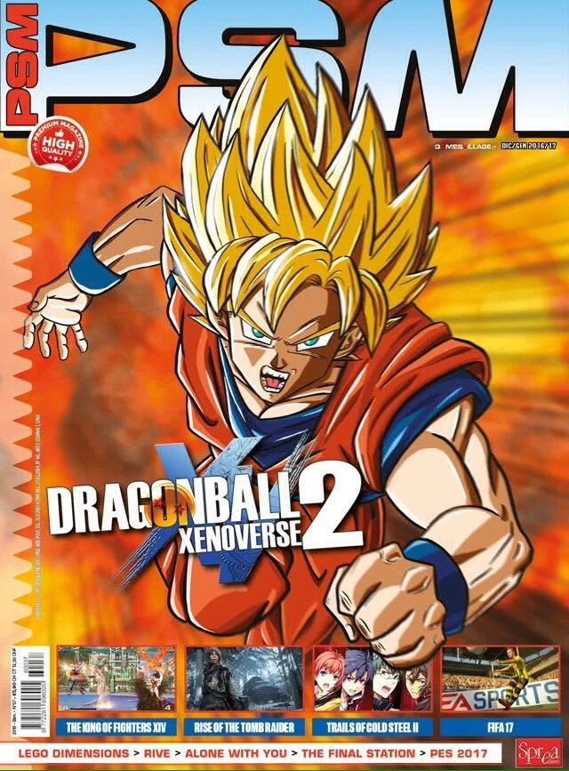 Copertina PSM dicembre 2016/gennaio 2017 — Dragon Ball Xenoverse 2
