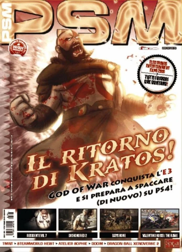 Copertina PSM — Il ritorno di Kratos