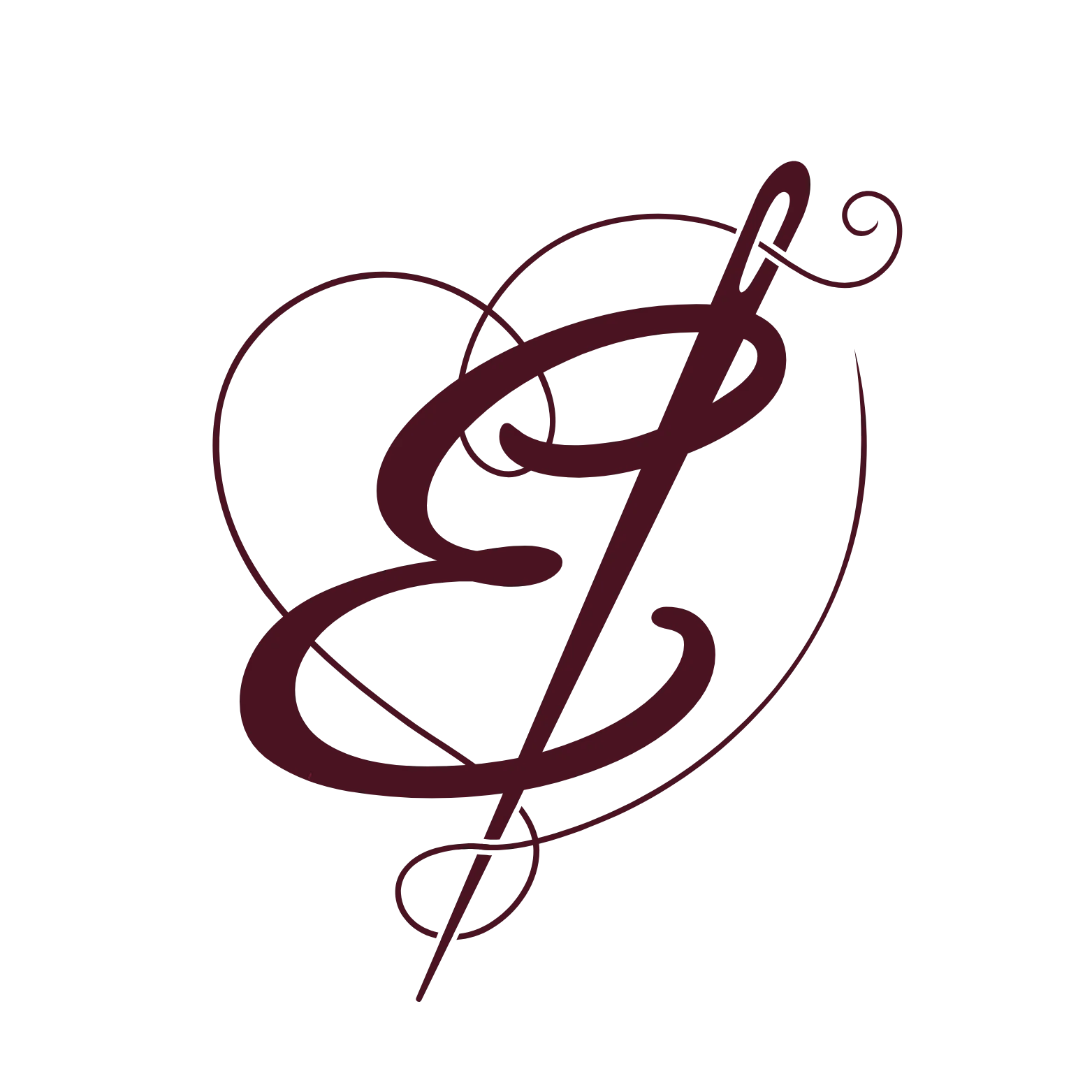 Monogramma calligrafico di Sartoria Emanuela