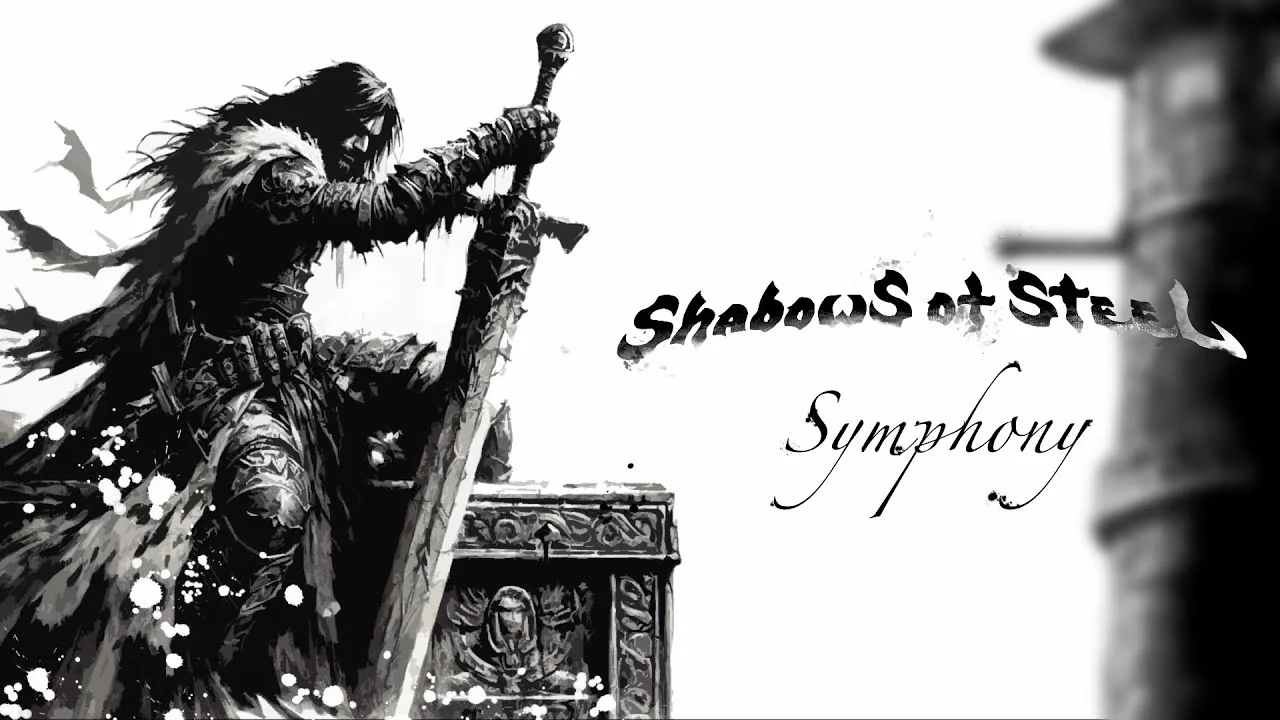 Fotogramma del video Symphony degli Shadows of Steel con illustrazioni di Gianclaudio Pontecchiani